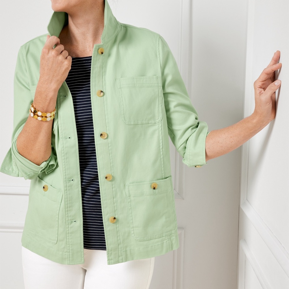 Talbots green jacket